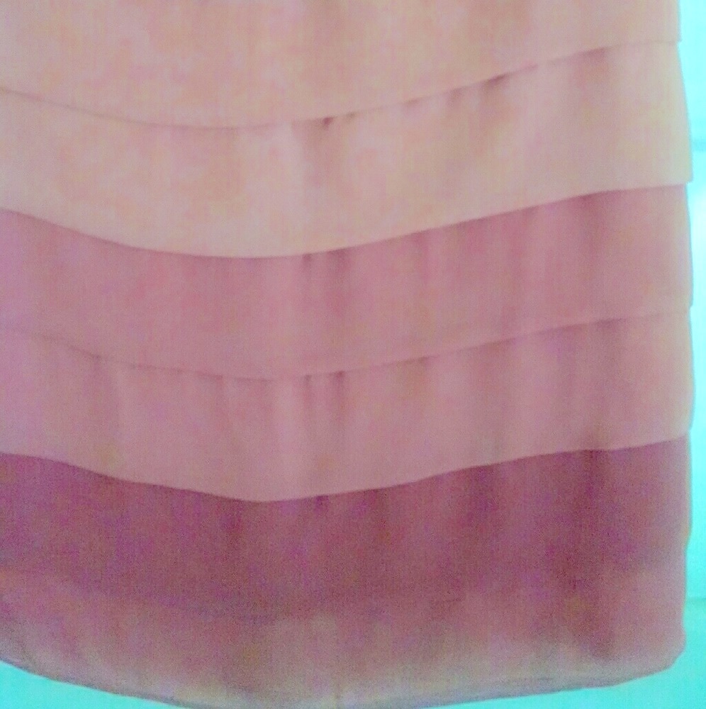 Lauren Conrad Rose Pink Ombré Pleated A-line Dress - Picture 7 of 12